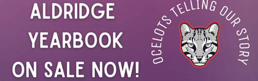 Aldridge Yearbook on sale now!!!